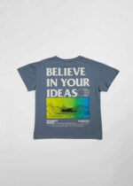 ⁦تيشيرت أطفال ولادي بطباعة “Believe in your Ideas”⁩ - الصورة ⁦2⁩