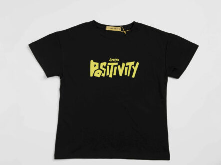 Kids Boy "Spread Positivity" Printed T-Shirt