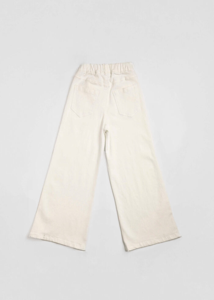Kids Girl Strass Decor Jeans Trouser - Image 2