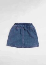 Kids Girl Strass Decor Jeans Short Skirt - Image 3