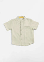 Baby Boy Linen Plain Shirt