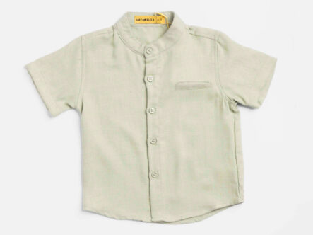 Baby Boy Linen Plain Shirt