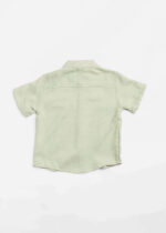 Baby Boy Linen Plain Shirt - Image 2