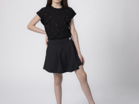 Kids Girl Pleated Skirt-Short