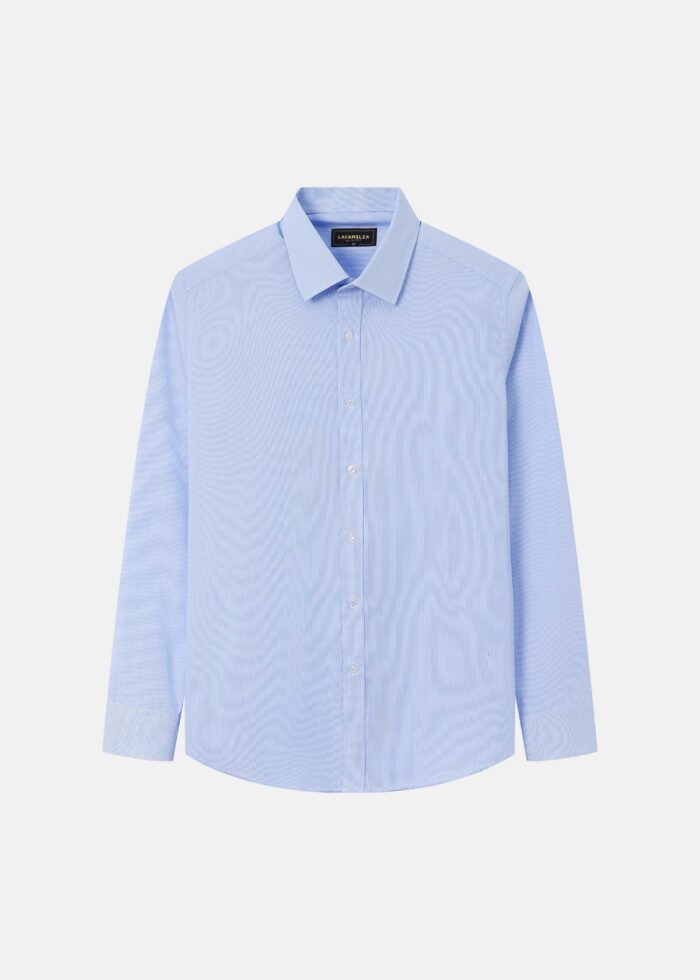 Men Striped Slim-Fit Shirt - Image 1