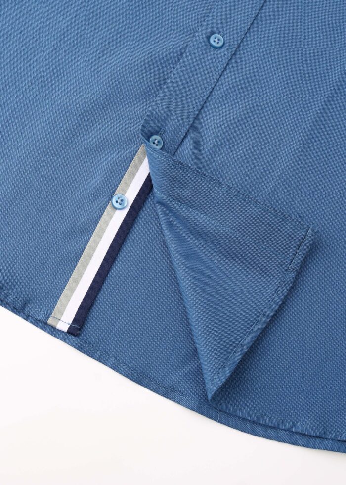 ⁦قميص رجالي سادة Slim-Fit⁩ - الصورة ⁦3⁩