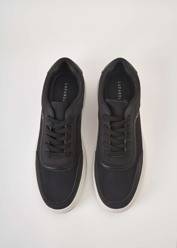 Men Fabric and Leather Sport Shoes - Image 4