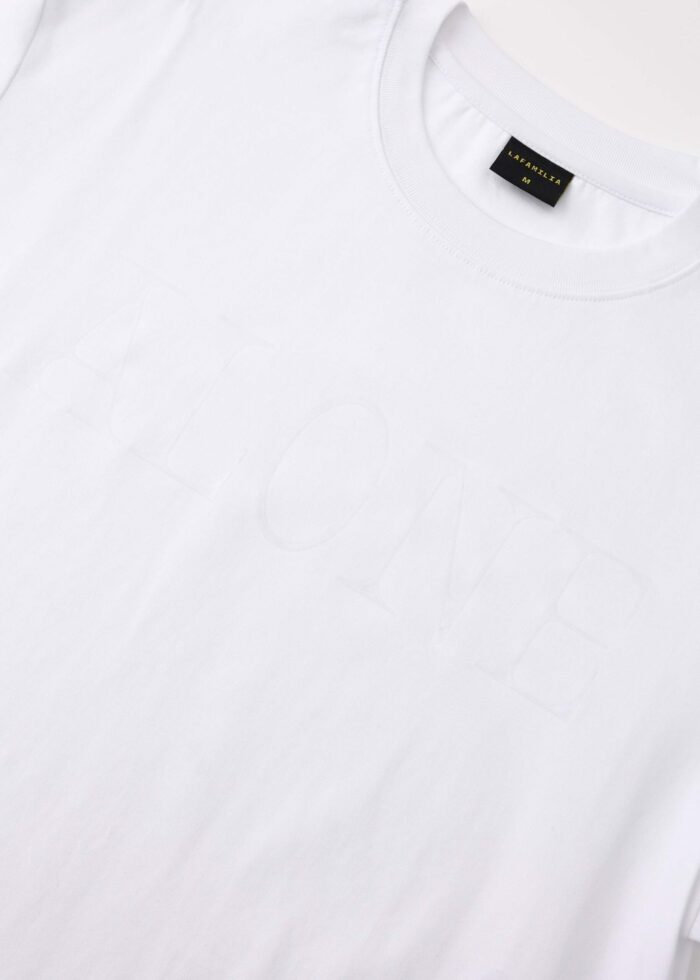 Men "Alone" Printed T-Shirt - Image 3