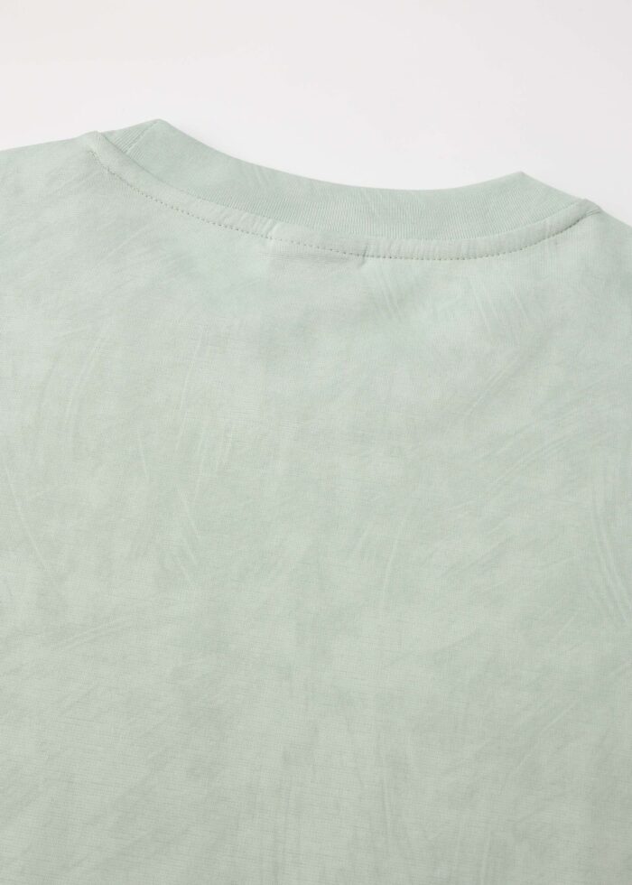 Men Washed Effect "Stay Strong" Printed T-Shirt - Image 6
