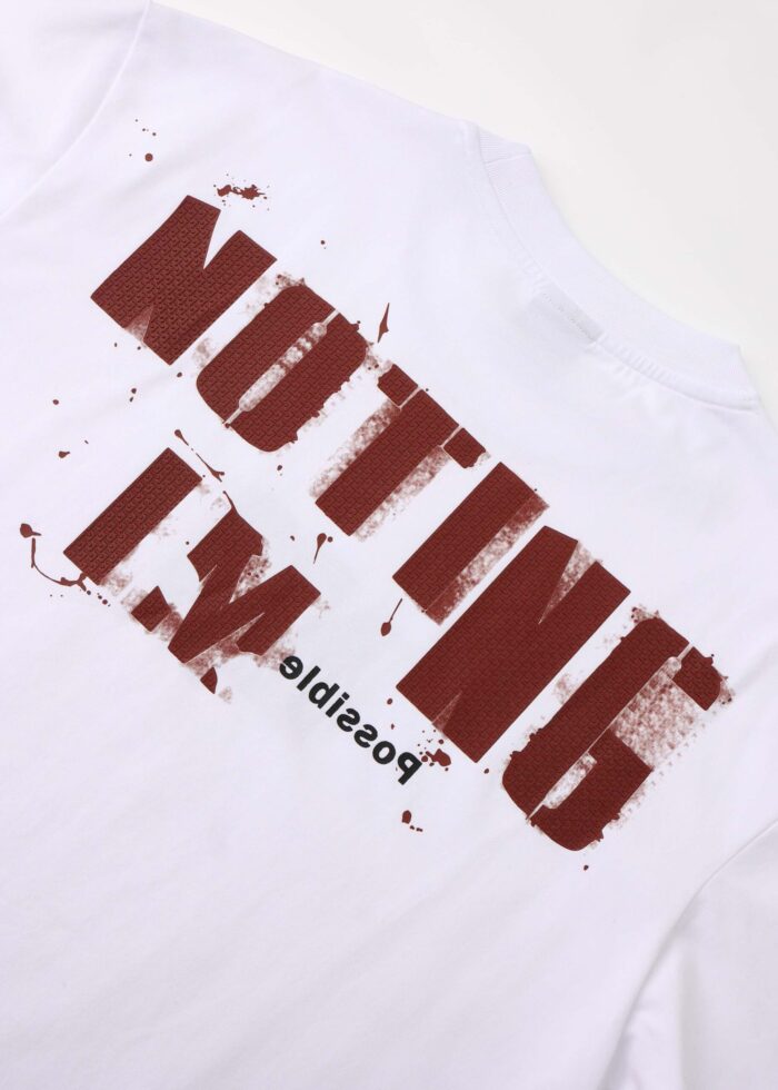 Men "NO" Printed T-Shirt - Image 5