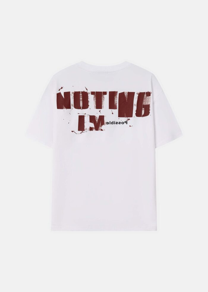 Men "NO" Printed T-Shirt - Image 7