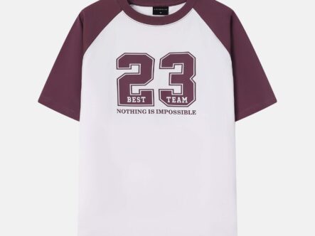 Men Color-Block "23 Best Team" Printed T-Shirt