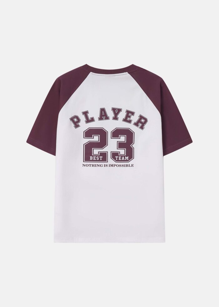 Men Color-Block "23 Best Team" Printed T-Shirt - Image 8