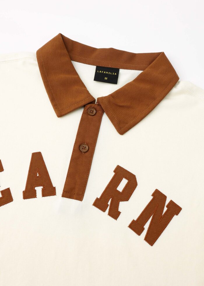Men "Earn" Printed Polo Shirt - Image 2