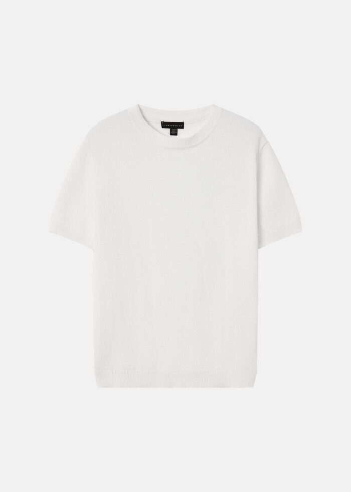 Men Knitted Plain T-Shirt - Image 1