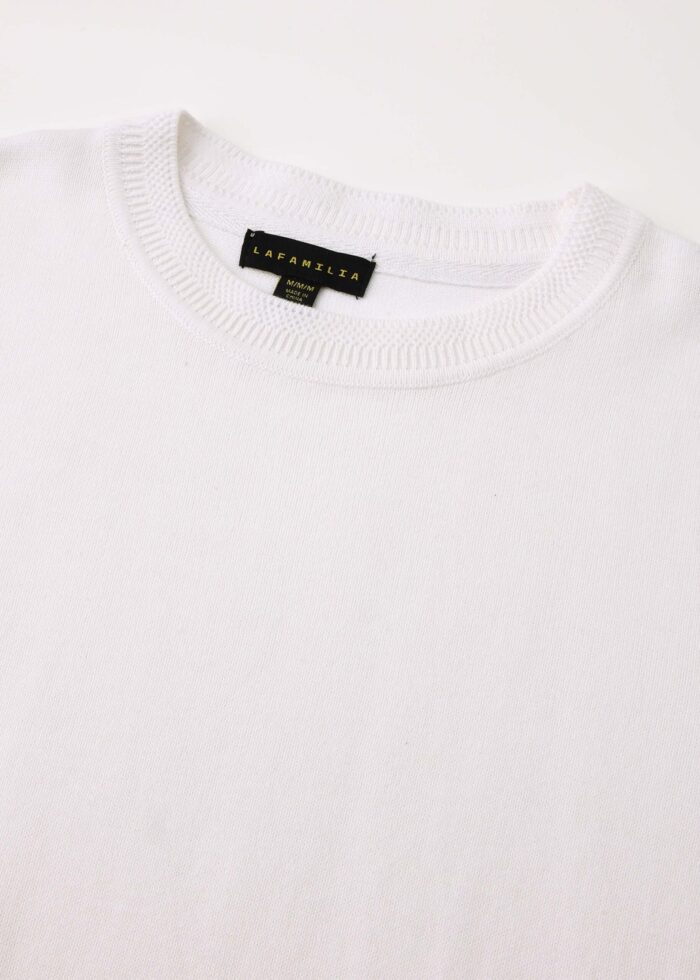 Men Knitted Plain T-Shirt - Image 2