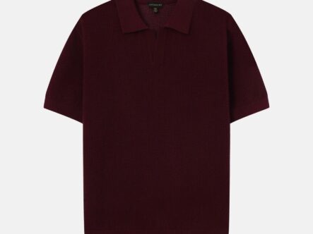 Men Knitted Patterned T-Shirt