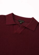 Men Knitted Patterned T-Shirt - Image 2
