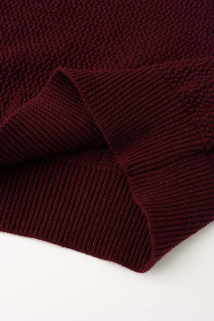 Men Knitted Patterned T-Shirt - Image 4