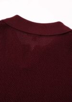 Men Knitted Patterned T-Shirt - Image 5