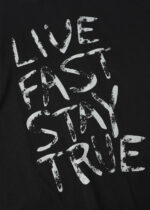 Men "Live Fast Stay True" Printed T-Shirt - Image 3