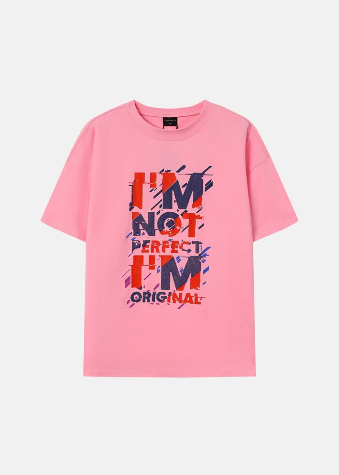 Men "I'm not Perfect I’m Original" Printed T-Shirt - Image 1
