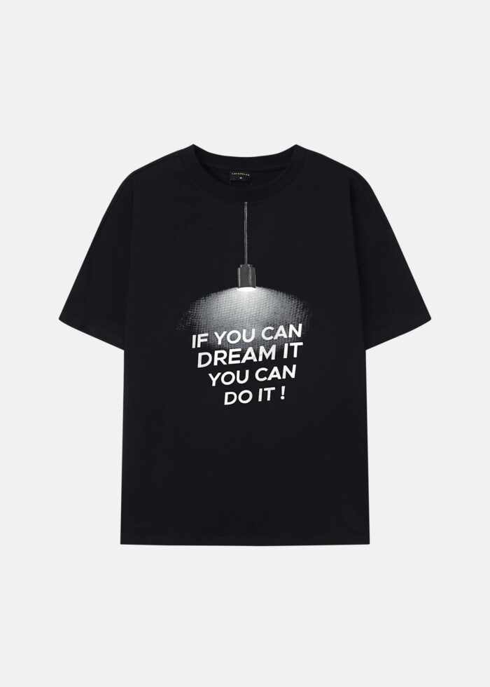 Men "f you can Dream it, You Can Do it" Printed T-Shirt - Image 1