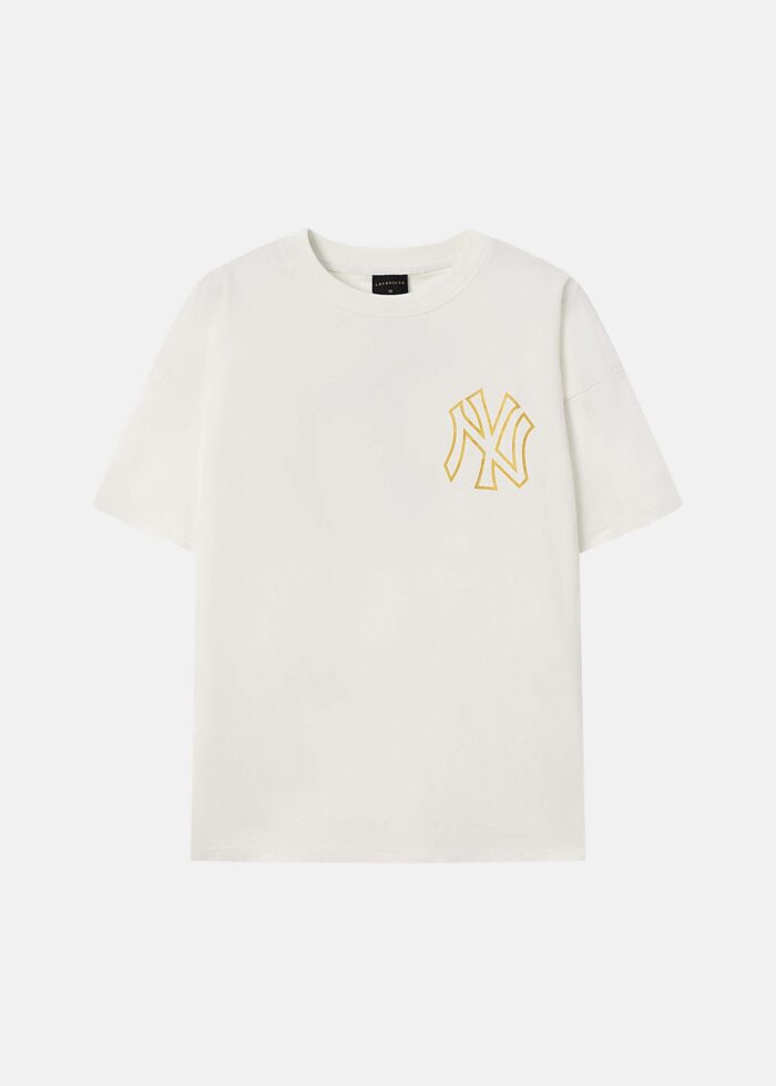 Men "NY" Printed T-Shirt - Image 1