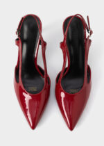 Women Patent Leather Heels Sandal - Image 4