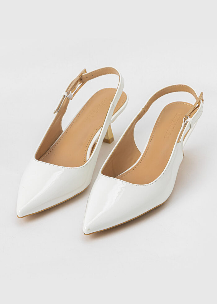 Women Patent Leather Heels Sandal - Image 2