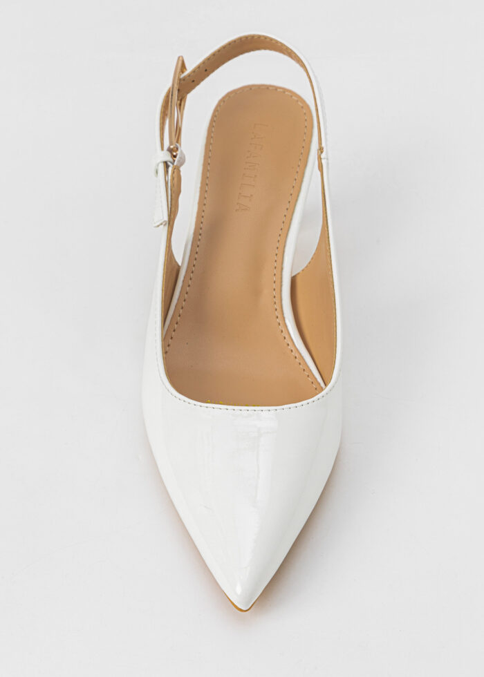 Women Patent Leather Heels Sandal - Image 3