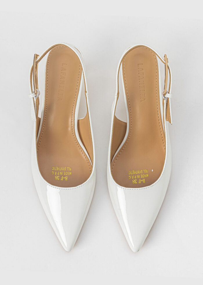 Women Patent Leather Heels Sandal - Image 4