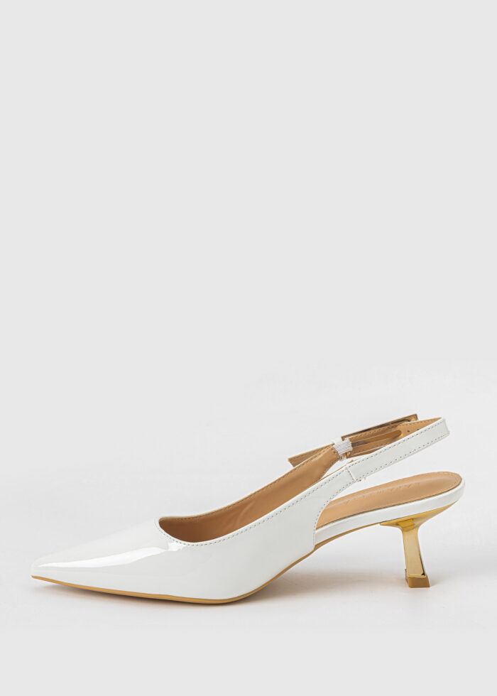 Women Patent Leather Heels Sandal - Image 5