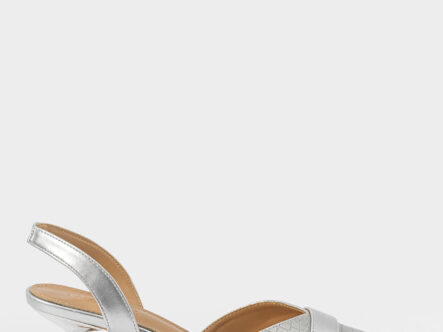 Women Patterned Leather Heels Sandal