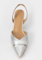 Women Patterned Leather Heels Sandal - Image 3