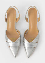 Women Patterned Leather Heels Sandal - Image 4