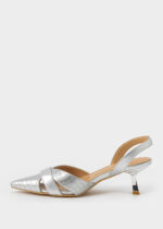 Women Patterned Leather Heels Sandal - Image 5