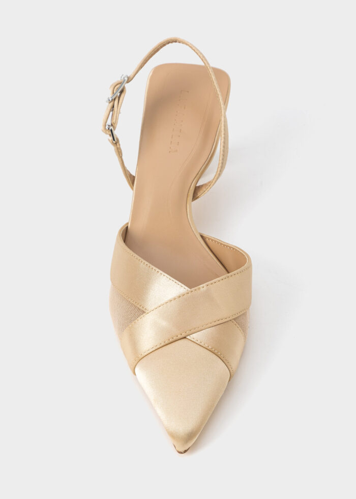 Women Satin Heels Sandal - Image 3