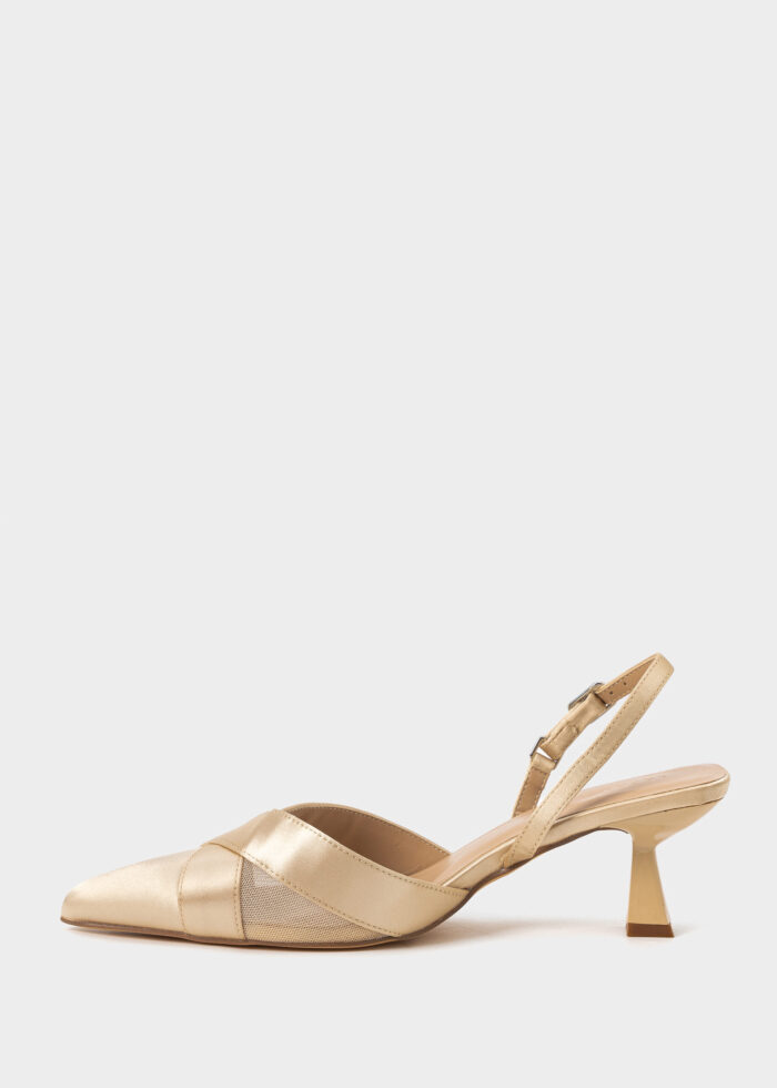 Women Satin Heels Sandal - Image 5