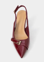 Women Patent Leather Heels Sandal - Image 3