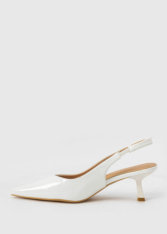 Women Patent Leather Heels Sandal - Image 5