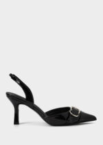 Women Patent Leather Heels Sandal