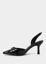 Women Patent Leather Heels Sandal - Image 5