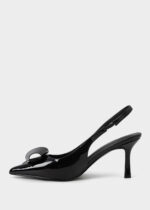 Women Patent Leather Heels Sandal - Image 5