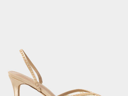 Women Mesh Embroidery Fabric Heels Sandal