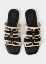 Women Fabric and Leather Slipper - Image 4