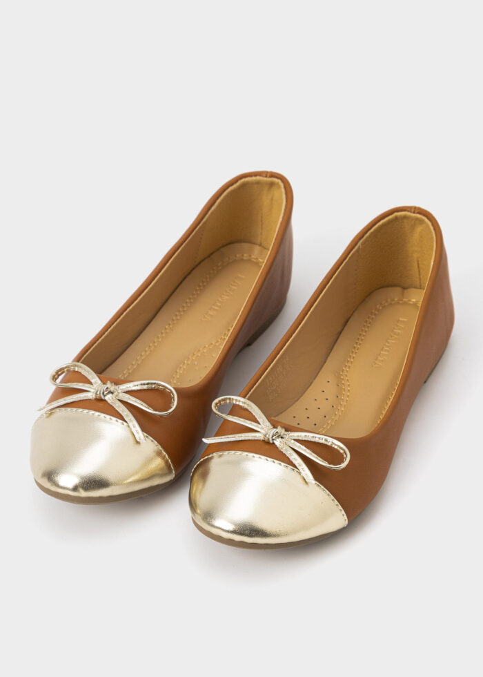 Women Leather Ballerina Shoes - Image 2