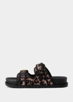 Women Leather and Fabric Slipper - Image 5