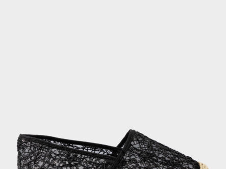 Women Mesh Embroidery Fabric Ballerina Shoes