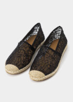 Women Mesh Embroidery Fabric Ballerina Shoes - Image 2
